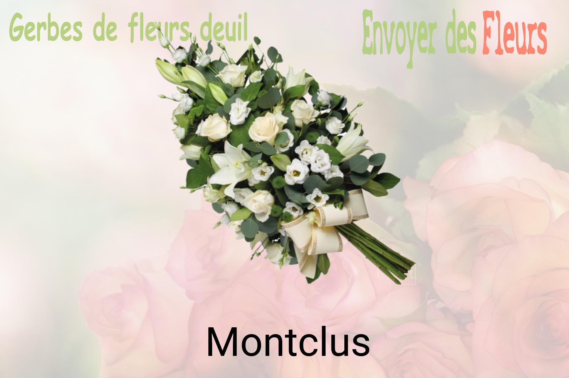 Gerbe de fleurs de deuil livrée à Montclus